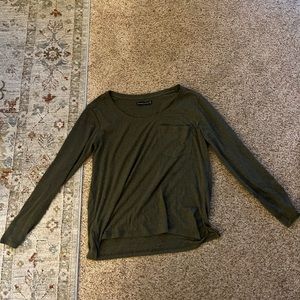 Abercrombie and Fitch Olive Green Long Sleeves Shirt Size S